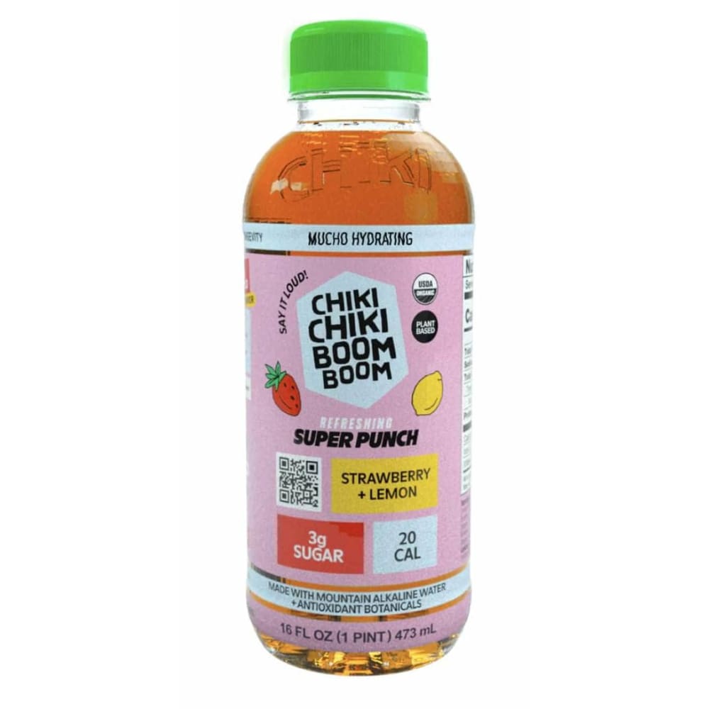 CHIKI CHIKI BOOM BOOM Grocery > Beverages > Juices CHIKI CHIKI BOOM BOOM: Strawberry & Lemon Org, 16 fo