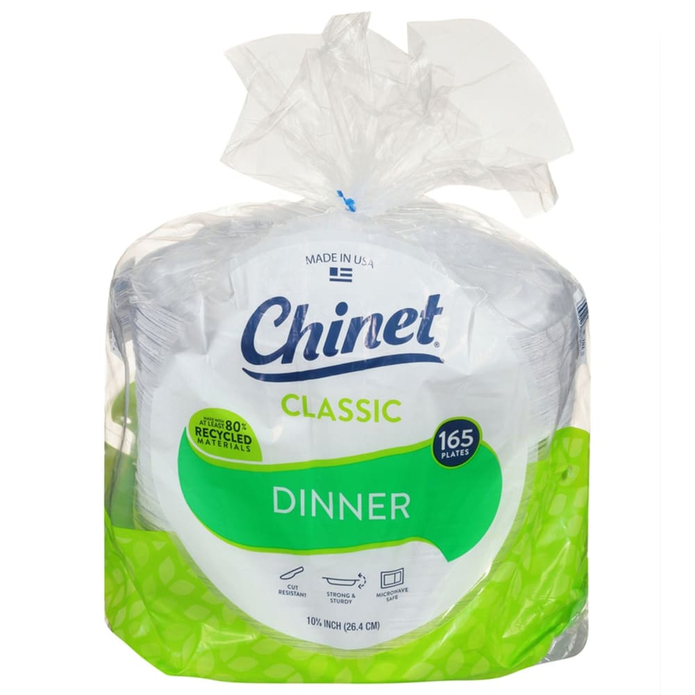 Chinet 10 Eco-Friendly White Fiber Plates 165 ct. - Chinet