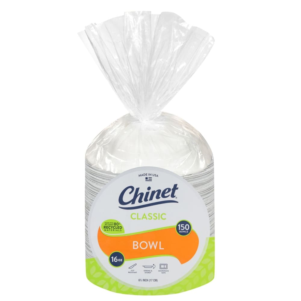 Chinet Classic White Fiber Bowl 150 ct. - Chinet