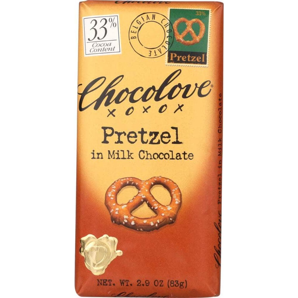 Chocolove Chocolove Pretzel In Milk Chocolate Bar, 2.9 oz