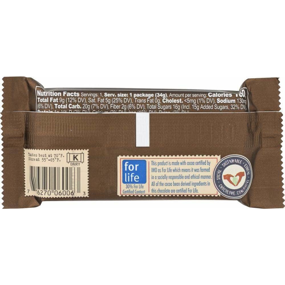 Chocolove Chocolove Salted Caramel Cups Dark Chocolate, 1.2 oz