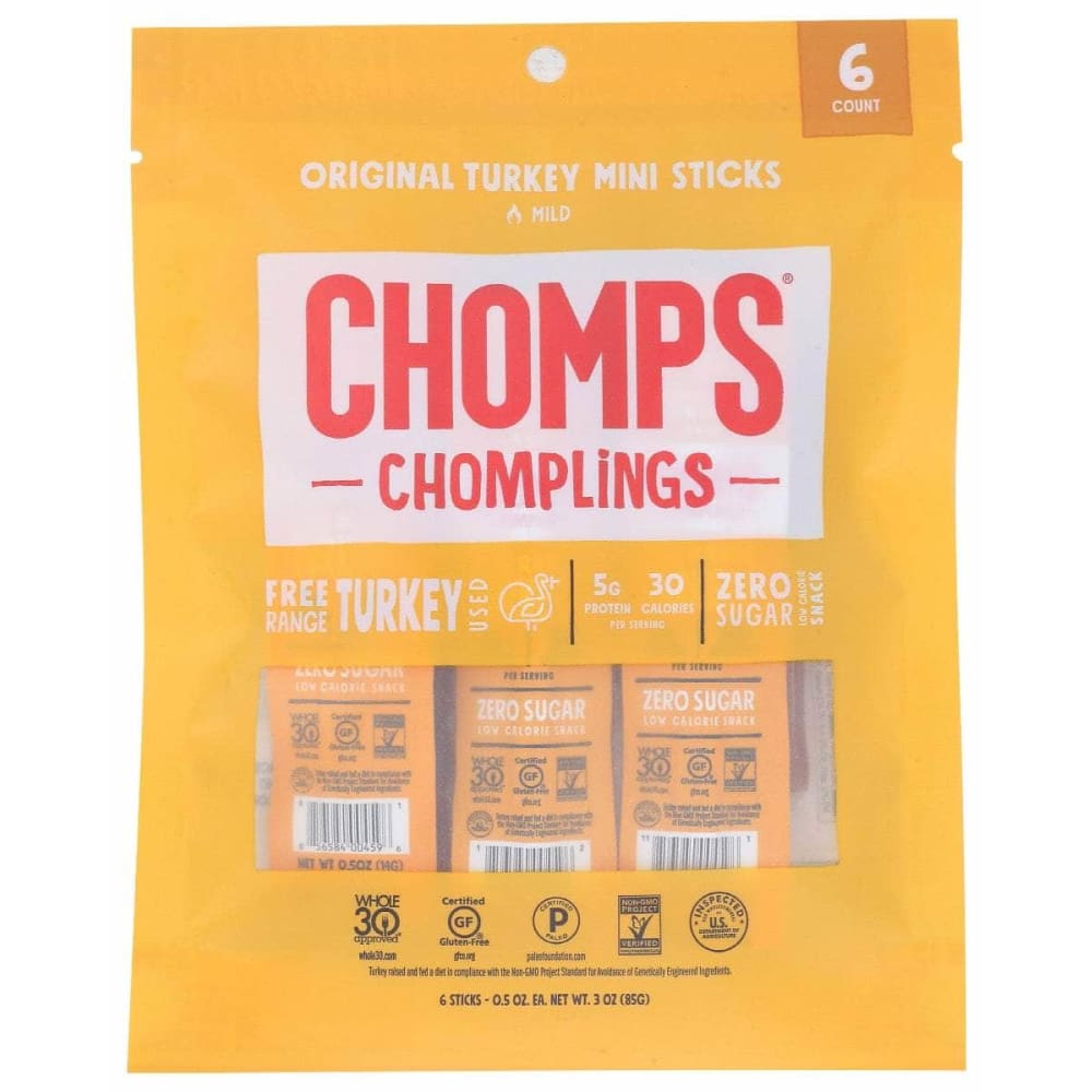 CHOMPS Chomps Jerky Turkey, 3 Oz