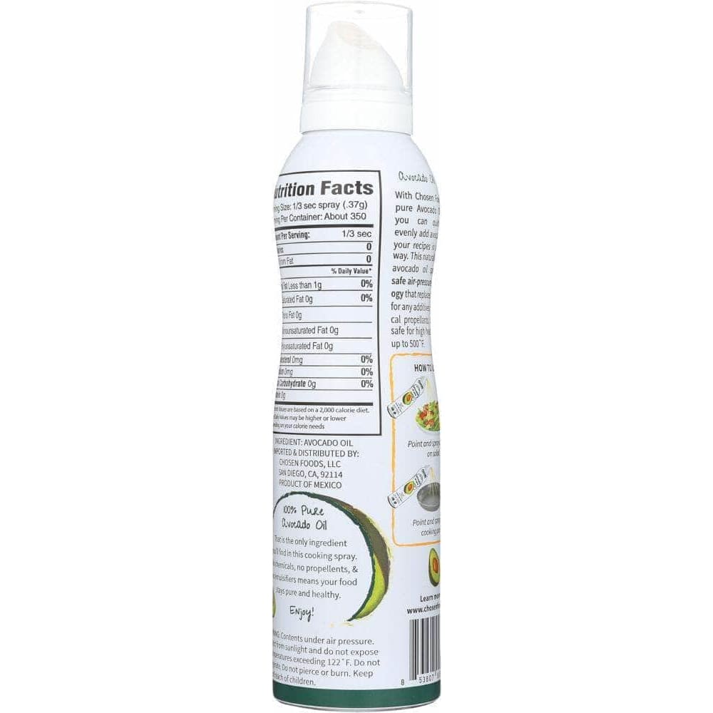 Chosen Foods Chosen Foods 100% Pure Avocado Oil Spray, 140 ml