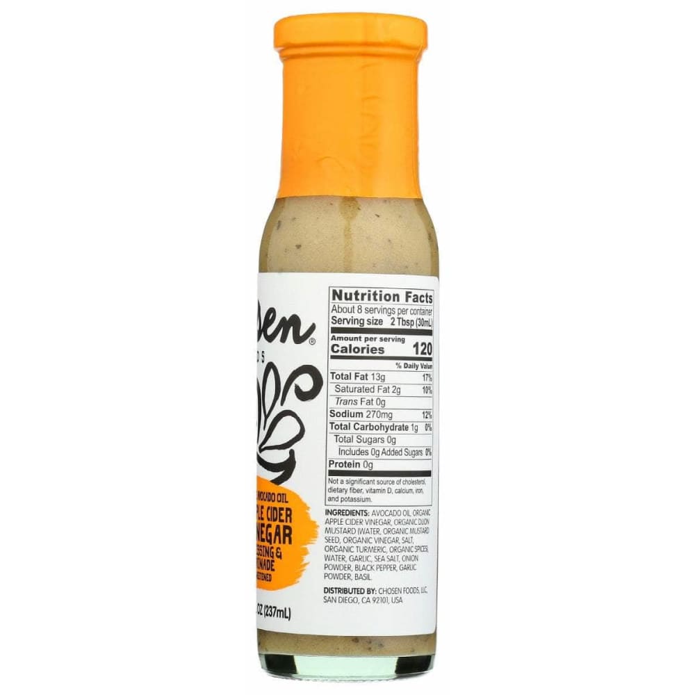 CHOSEN FOODS Chosen Foods Dressing Appl Cider Vingr, 8 Oz