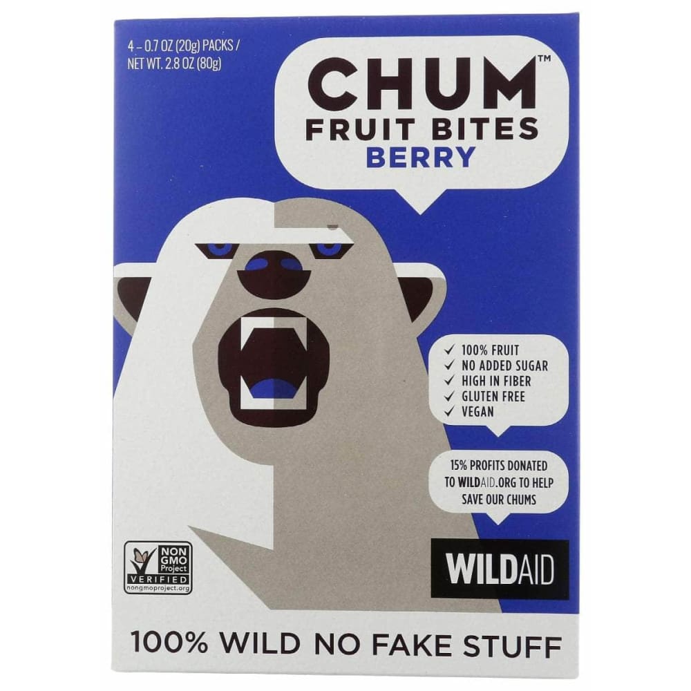 CHUM Grocery > Snacks > Fruit Snacks CHUM: Bites Fruit Berry 4Pk, 2.83 oz