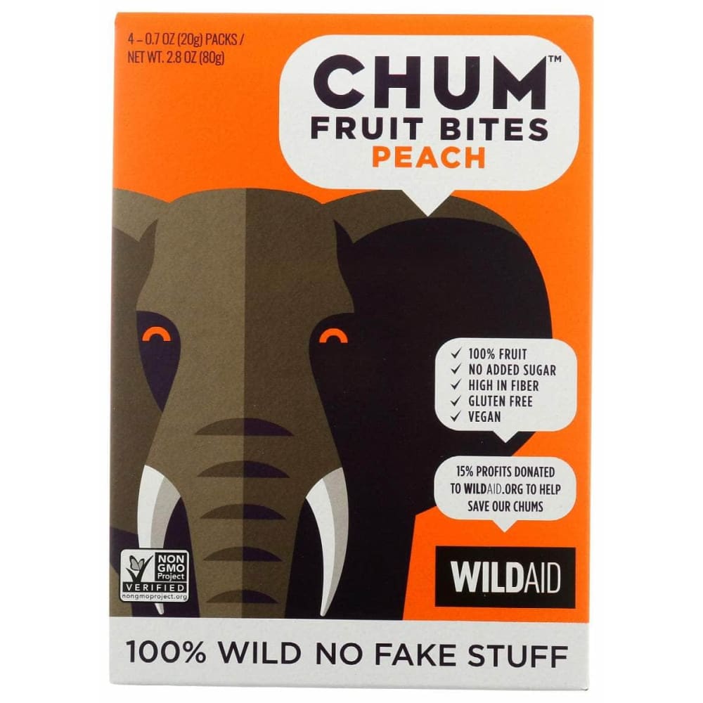 CHUM Grocery > Snacks > Fruit Snacks CHUM: Bites Fruit Peach 4Pk, 2.83 oz