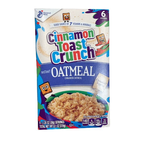 Cinnamon Toast Crunch Cinnamon Toast Crunch Instant Oatmeal, 6 ct, 8.8 oz