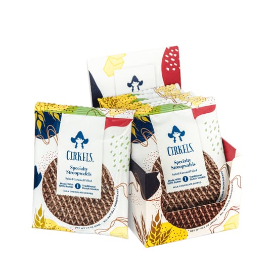 CIRKELS SPECIALTY STROOPWAFEL Grocery > Snacks > Cookies > Cookies CIRKELS SPECIALTY STROOPWAFEL Stroopwafel Choc Dip Salt, 1.5 oz