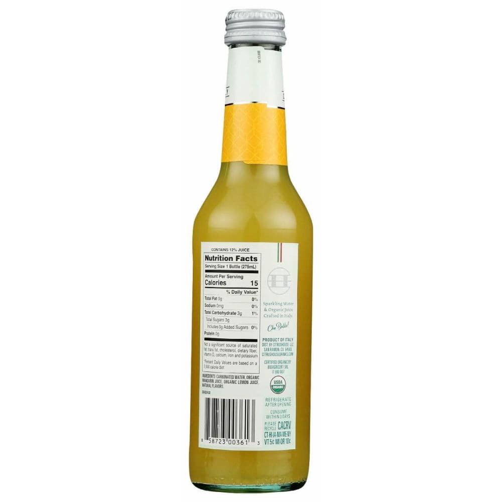 CITRUSHOUSE Grocery > Beverages > Water > Sparkling Water CITRUSHOUSE: Organic Mandarin Orange, 9.3 fo