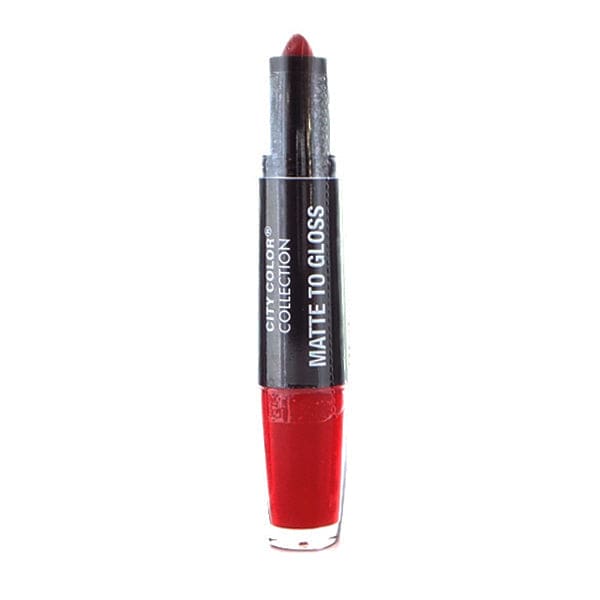 CITY COLOR Matte To Gloss Dual-Ended Matte Lipstick with Lip Gloss