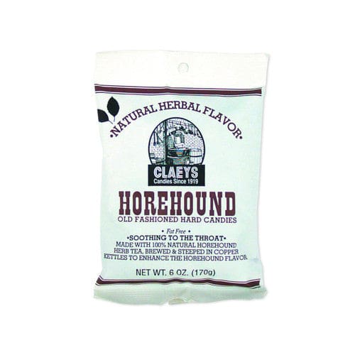 Claey’s Sanded Horehound Drops 6oz (Case of 24) - Candy/Wrapped Candy - Claey’s