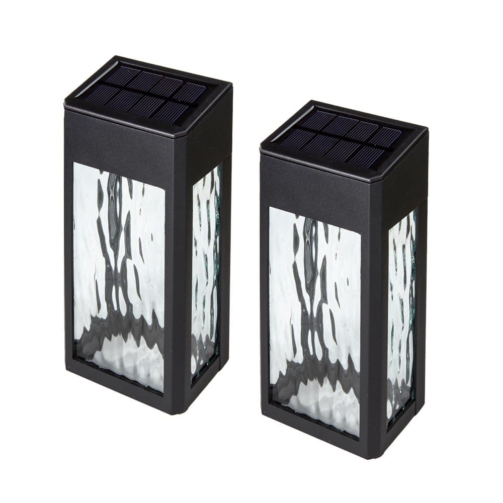 Classy Caps Black Aluminum Lancaster Deck & Wall Light - 2 Pack (Pack of 2) - Security Lighting - Classy