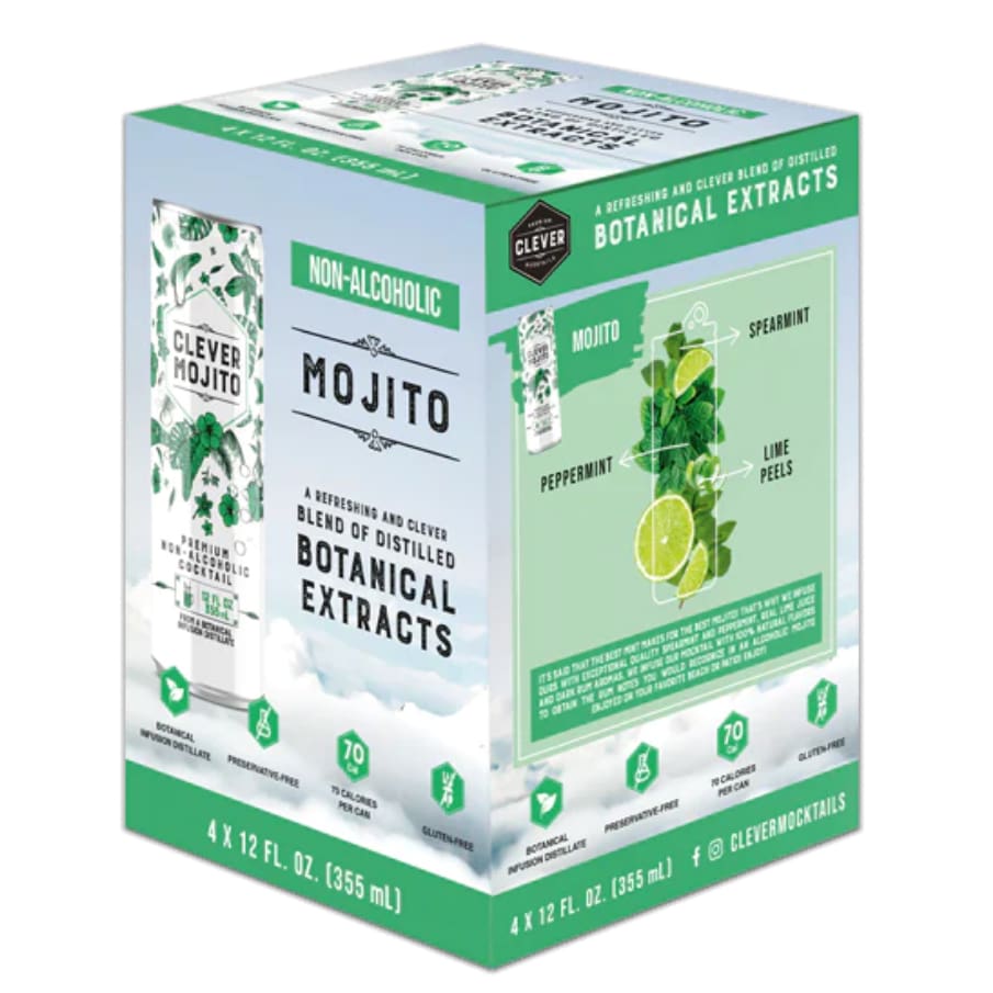 CLEVER: Mixer Mojito Na 4Pk 48 FO (Pack of 3) - Grocery > Beverages > Drink Mixes - CLEVER