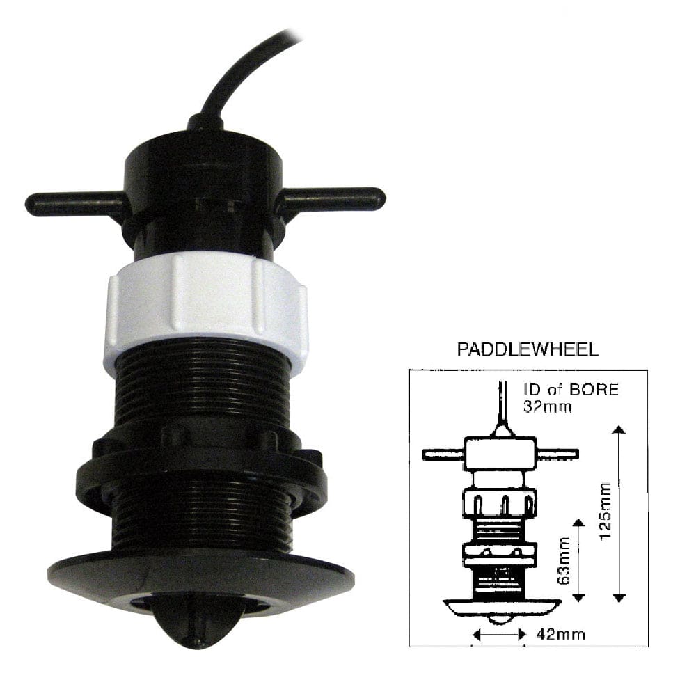 Clipper Speed Log Paddle Wheel Unit Complete with Thru Hull Fitting - Marine Navigation & Instruments | Transducers - Clipper