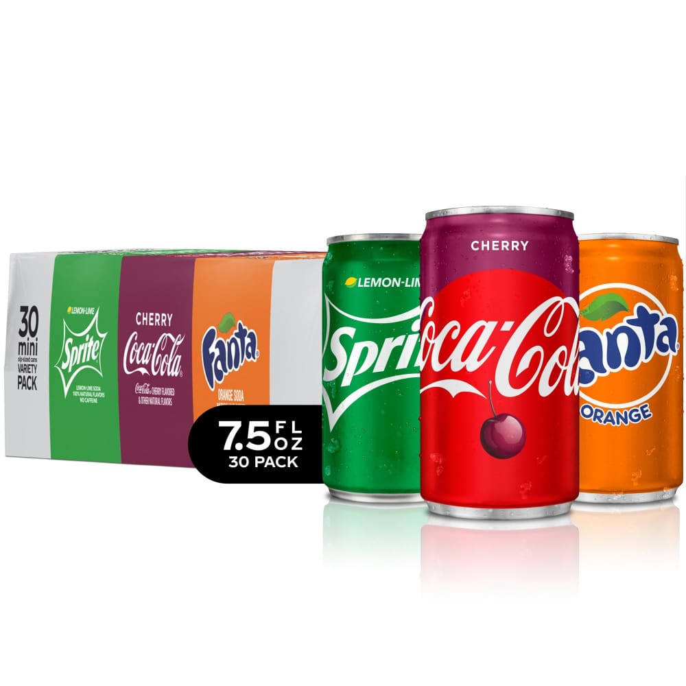 Coca-Cola Mini Cans Variety Pack 30 pk./7.5 oz. - Home/Grocery Household & Pet/Beverages/Soda & Pop/ - Coca-Cola