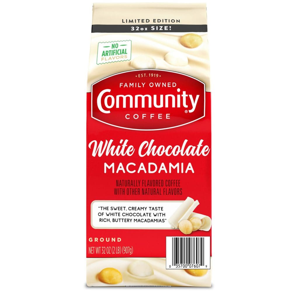 Community Coffee Ground Coffee White Chocolate Macadamia (32 oz.) - Ground Coffee - Community