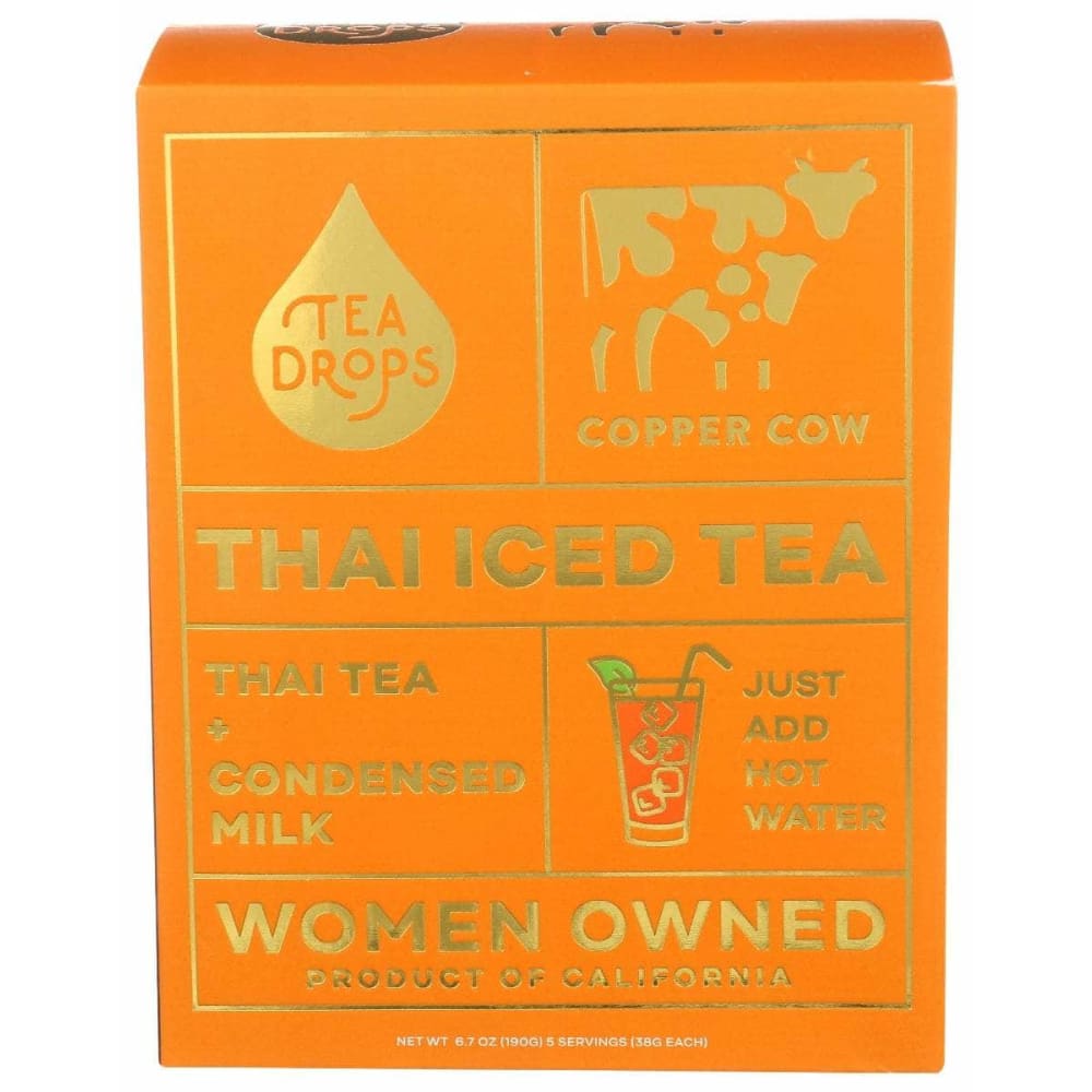 COPPER COW COFFEE Grocery > Beverages > Coffee, Tea & Hot Cocoa COPPER COW COFFEE: Tea Thai, 10 bx