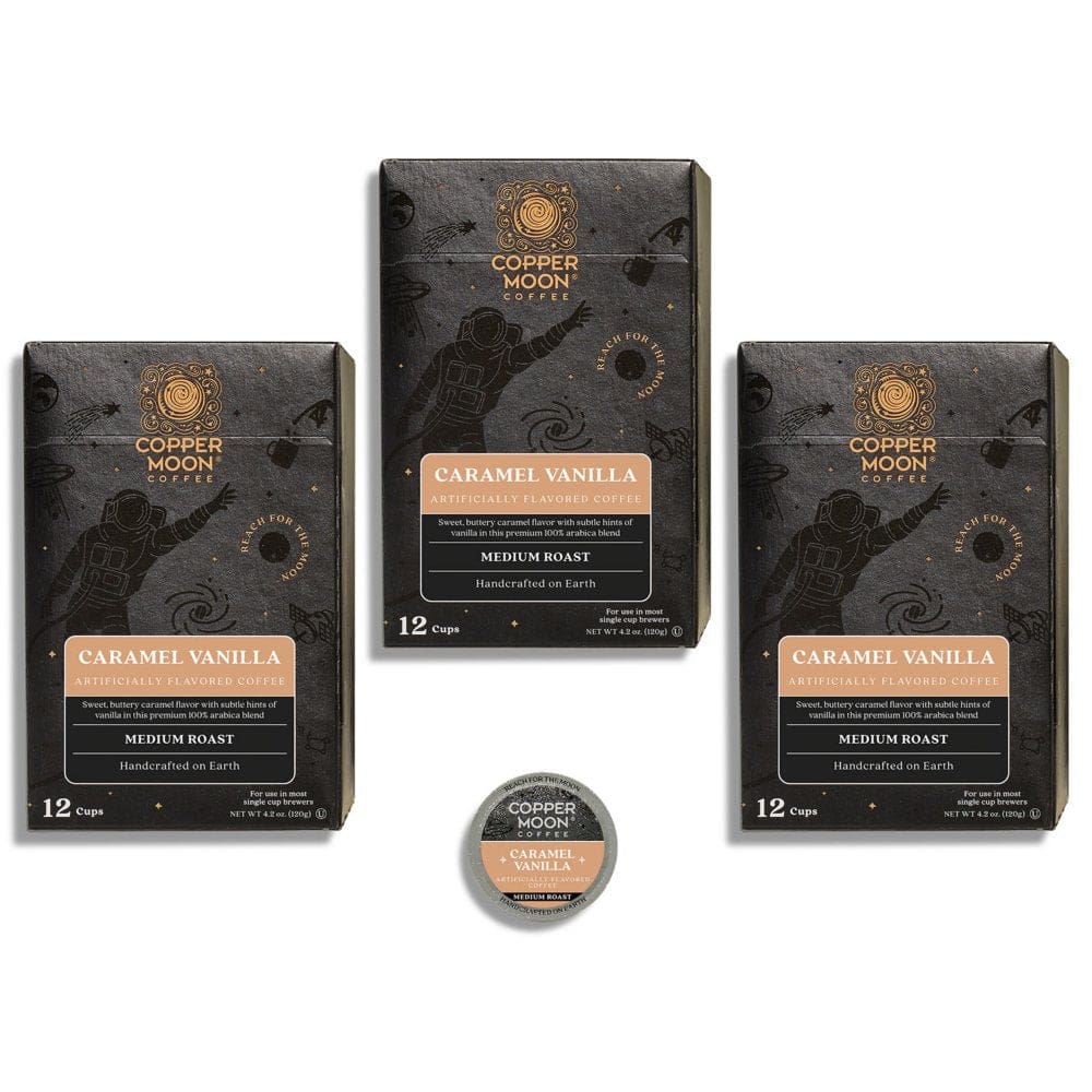 Copper Moon Coffee Medium Roast Single-Serve Cups Caramel Vanilla (36 ct.) - K-Cups & Single Serve Coffee - Copper