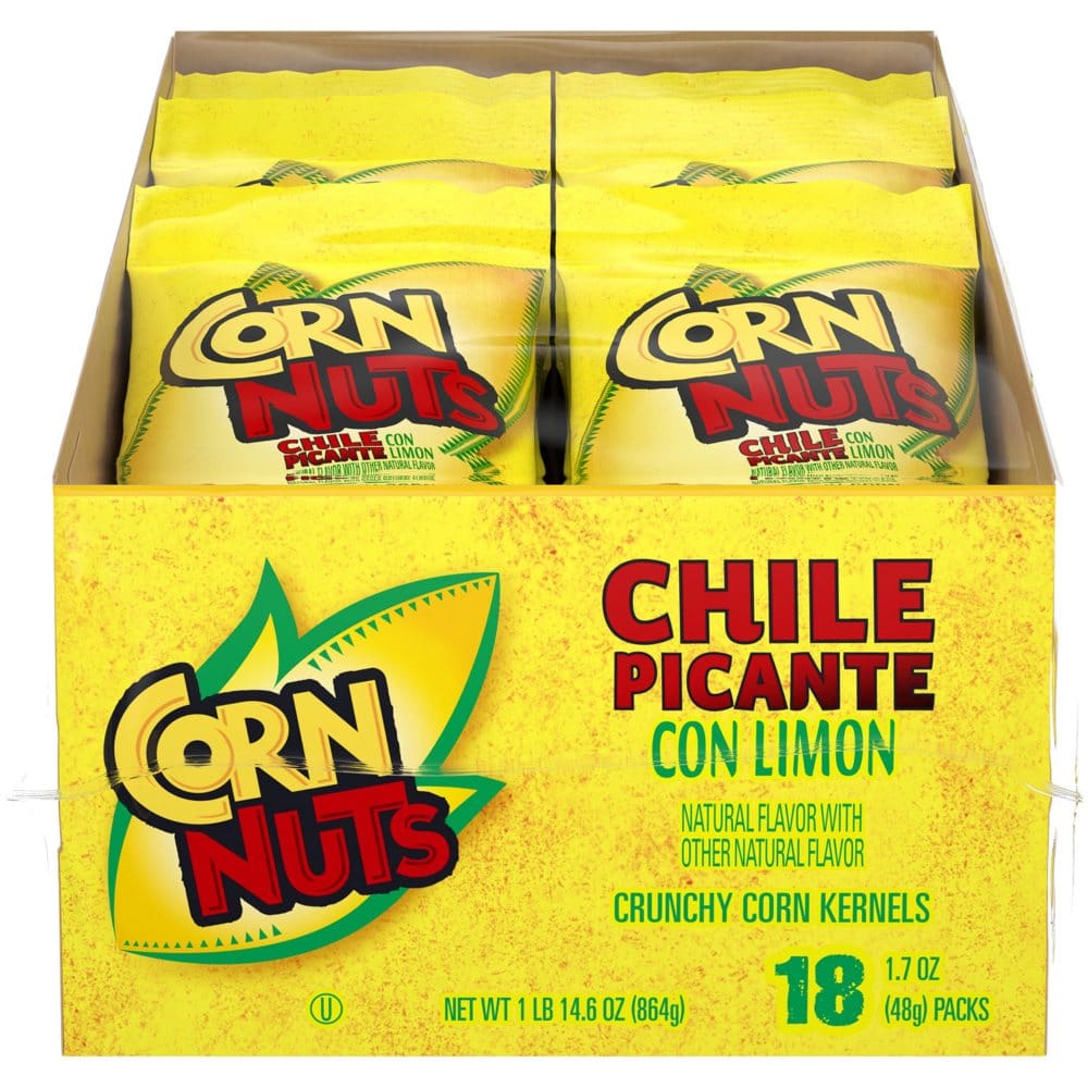 Corn Nuts Chile Picante con Limon Crunchy Corn Kernels (18 pk.) - Bulk Pantry - Corn Nuts