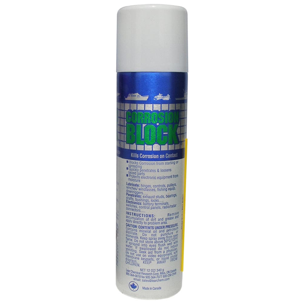 Corrosion Block 12oz Aerosol Can - Non-Hazmat Non-Flammable & Non-Toxic - Winterizing | Cleaning,Automotive/RV | Cleaning,Boat Outfitting |