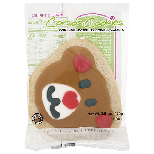 CORSOS COOKIES Grocery > Snacks > Cookies CORSOS COOKIES: Valentine Bear Decorated Cookie, 2.5 oz