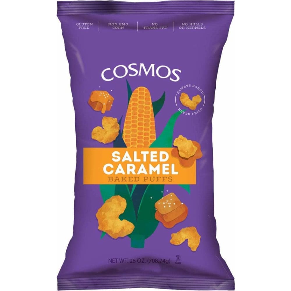 COSMOS CREATIONS Grocery > Snacks > Chips > Puffed Snacks COSMOS CREATIONS: Salted Caramel Baked Puff, 25 oz
