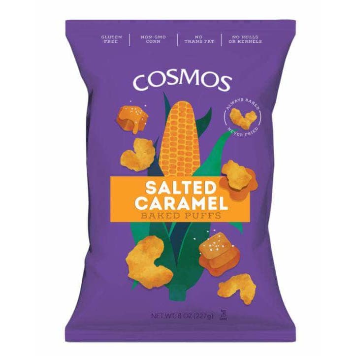 COSMOS CREATIONS Grocery > Snacks > Chips > Puffed Snacks COSMOS CREATIONS: Salted Caramel Puffs, 8 oz