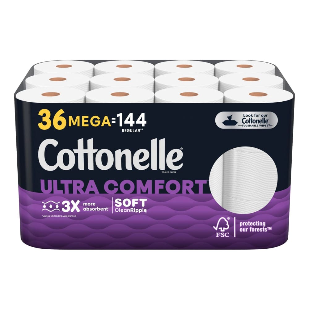 Cottonelle Cottonelle Ultra Comfort Toilet Paper Mega Rolls 36 pk./268 Sheets - Home/Grocery Household & Pet/Paper & Plastic/Paper