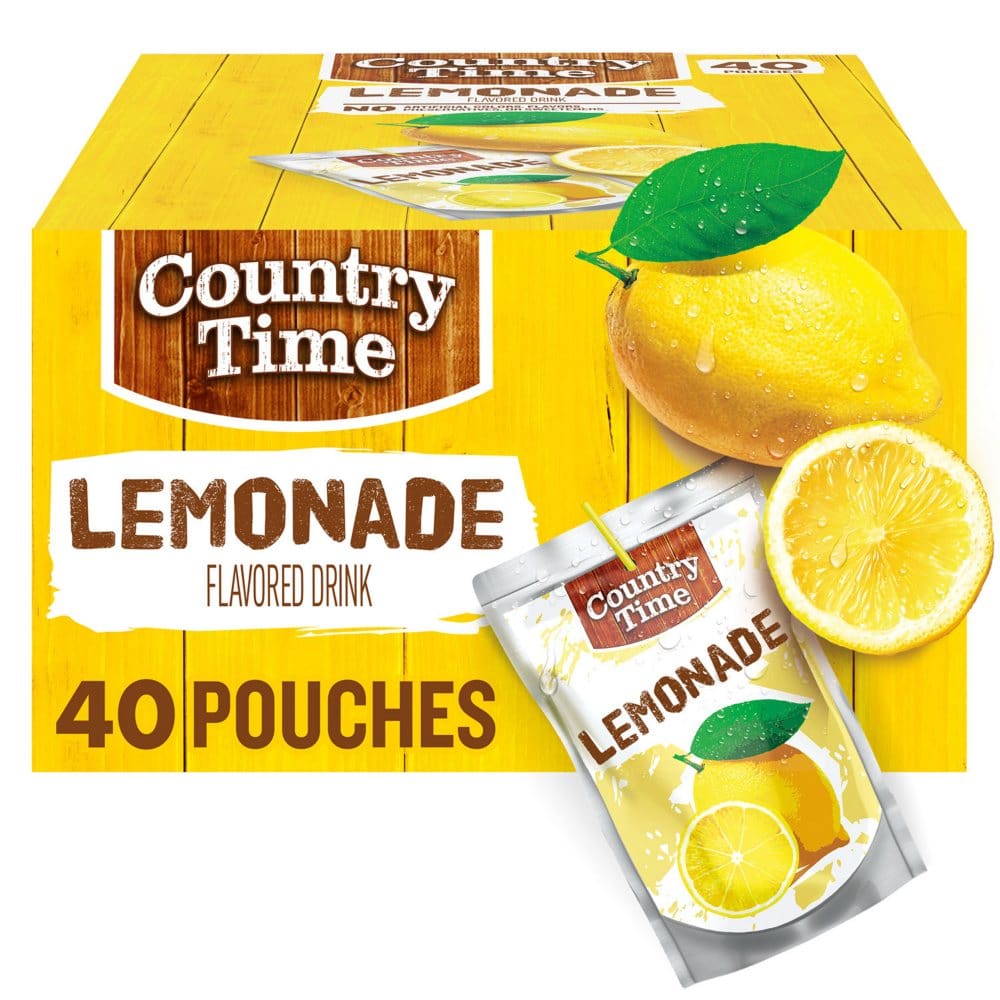 Country Time Lemonade Pouch (6 fl. oz. 40 pk.) - Limited Time Beverages - ShelHealth
