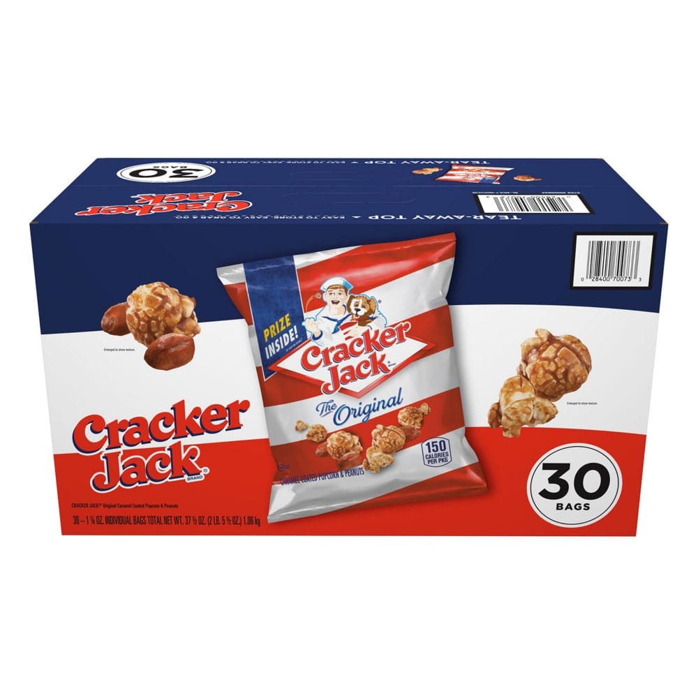 Cracker Jack Original Caramel Coated Popcorn and Peanuts (1.25 oz. 30 pk.) - Popcorn - Cracker Jack