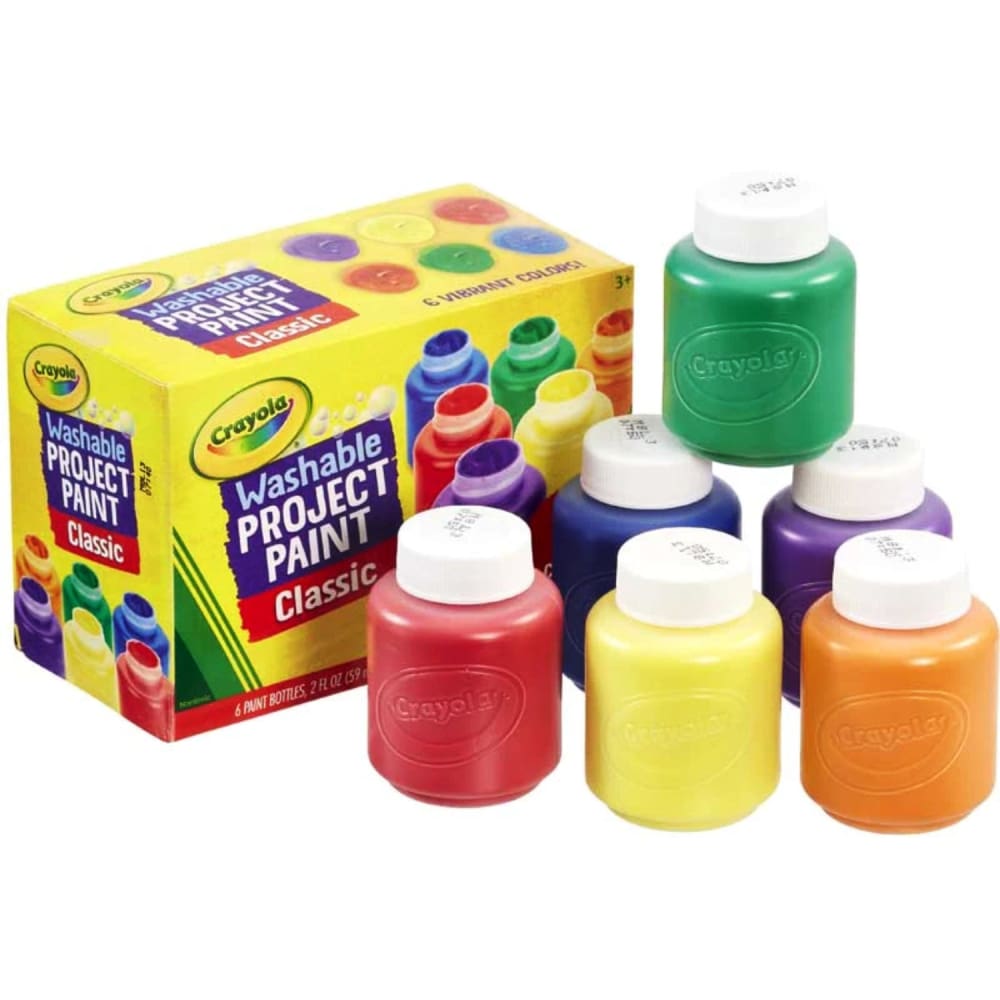 Crayola Washable Kids’ Paint Set 6-Colors. 6 pack - Drawing & Painting Kits - Crayola