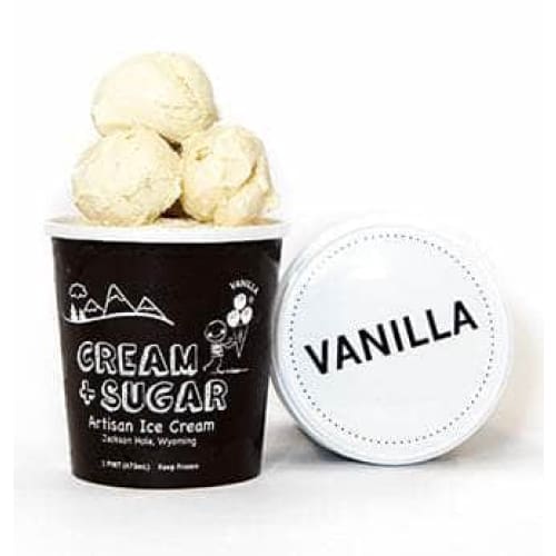 Cream And Sugar Grocery > Chocolate, Desserts and Sweets > Ice Cream & Frozen Desserts CREAM AND SUGAR: Ice Cream Vanilla, 16 oz