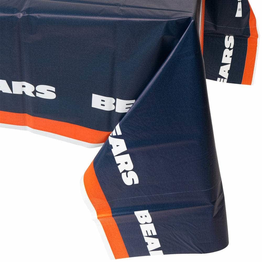 CREATIVE CONVERTING CREATIVE CONVERTING Chicago Bears Plastic Table Cover, 1 ea