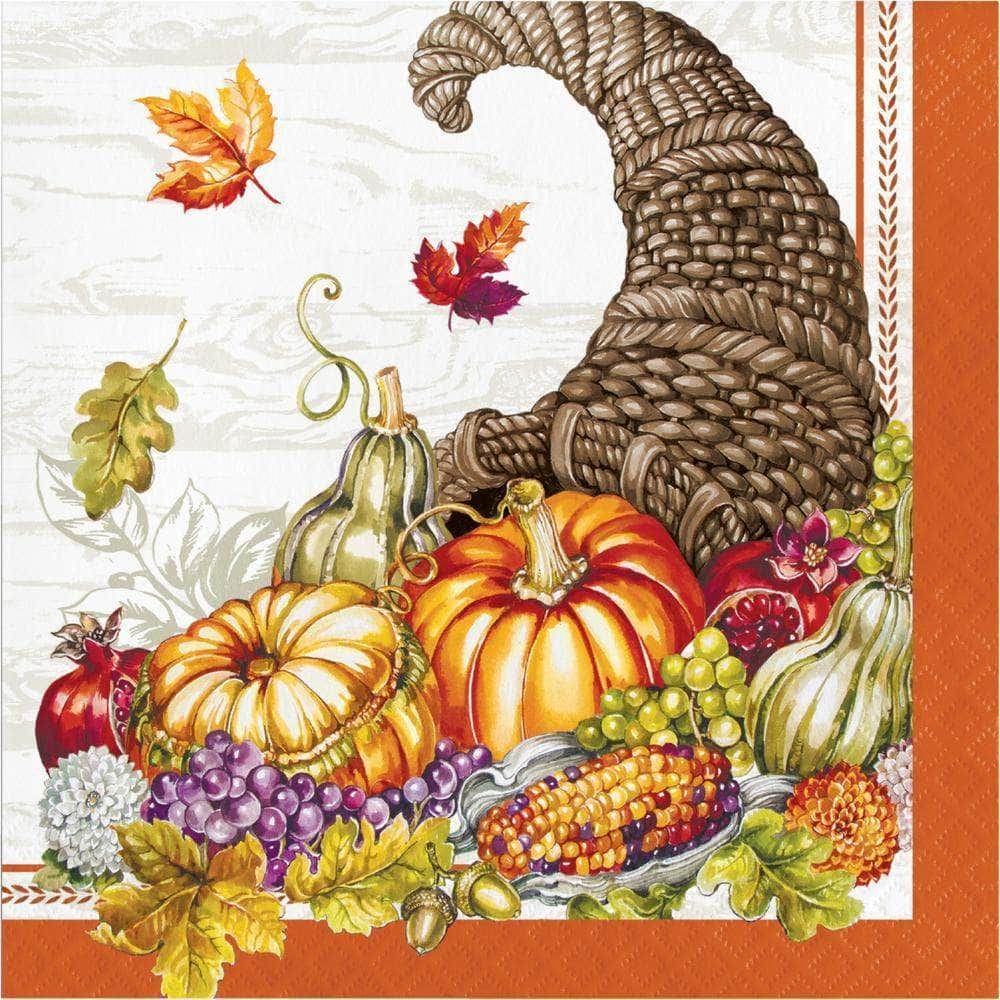 CREATIVE CONVERTING CREATIVE CONVERTING Cornucopia Luncheon Napkin, 16 ea