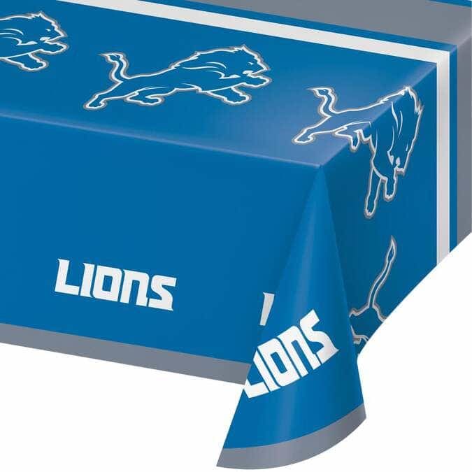 CREATIVE CONVERTING CREATIVE CONVERTING Detroit Lions Table Cover, 1 ea