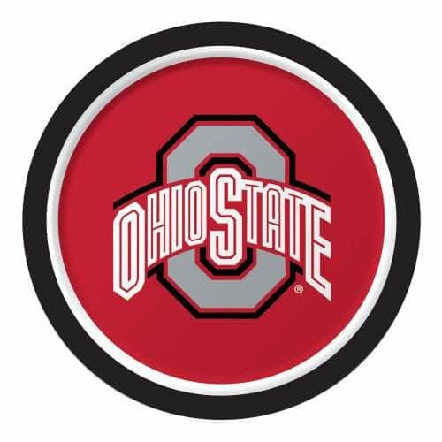 CREATIVE CONVERTING CREATIVE CONVERTING Dinner Plate Ohio State, 8 ea