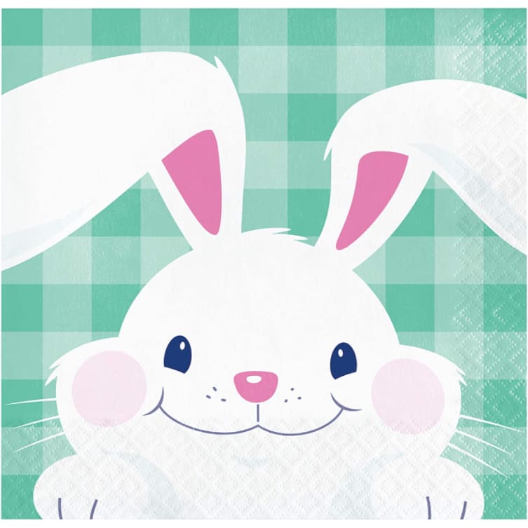 CREATIVE CONVERTING CREATIVE CONVERTING Funny Bunny Beverage Napkin, 16 ea