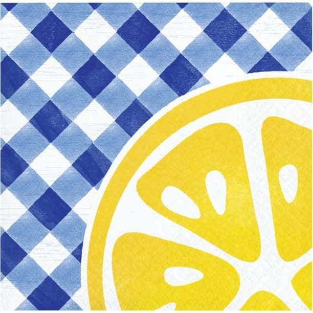 CREATIVE CONVERTING CREATIVE CONVERTING Lemonade Beverage Napkin, 16 ea