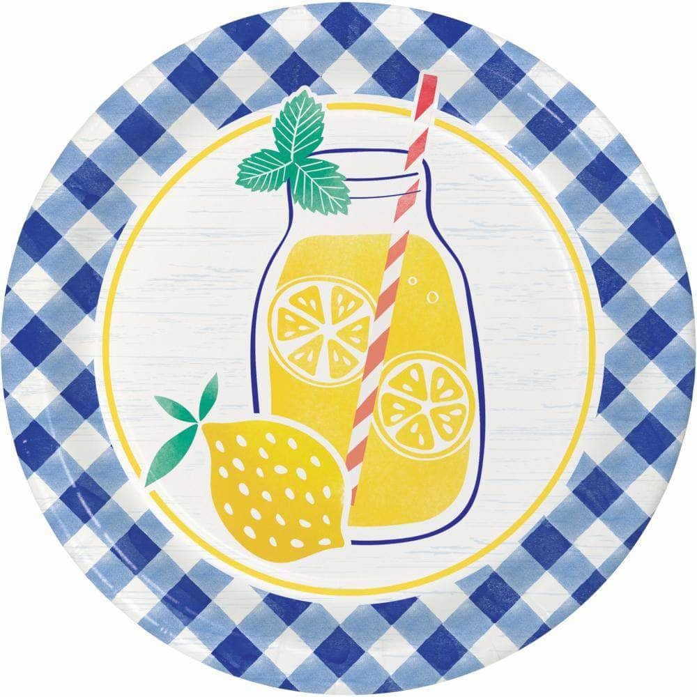 CREATIVE CONVERTING CREATIVE CONVERTING Lemonade Dinner Plate, 8 ea