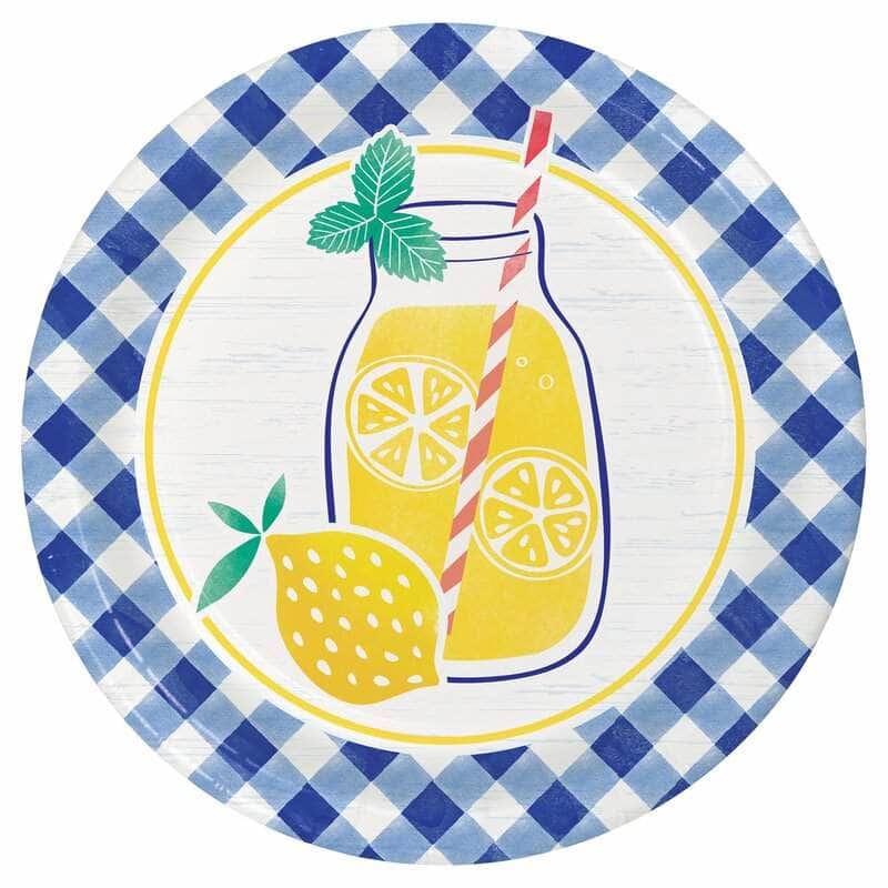 CREATIVE CONVERTING CREATIVE CONVERTING Lemonade Luncheon Plate, 8 ea