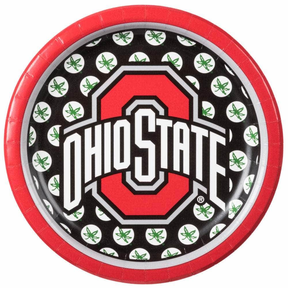 CREATIVE CONVERTING CREATIVE CONVERTING Lunch Plate Ohio State University, 8 ea