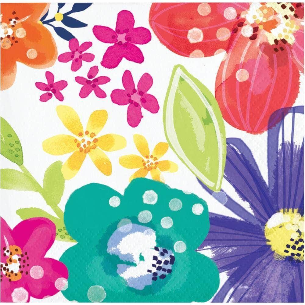 CREATIVE CONVERTING CREATIVE CONVERTING Meadow Beverage Napkin, 16 ea