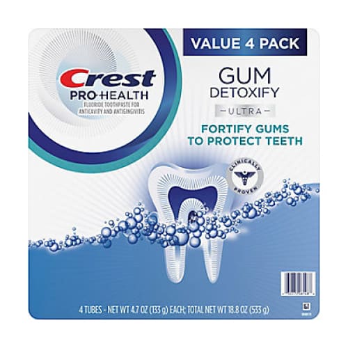 Crest Gum Detoxify Ultra Toothpaste 4 pk./4.7 oz. - Home/Personal Care/Oral Care/Toothpaste/ - Crest