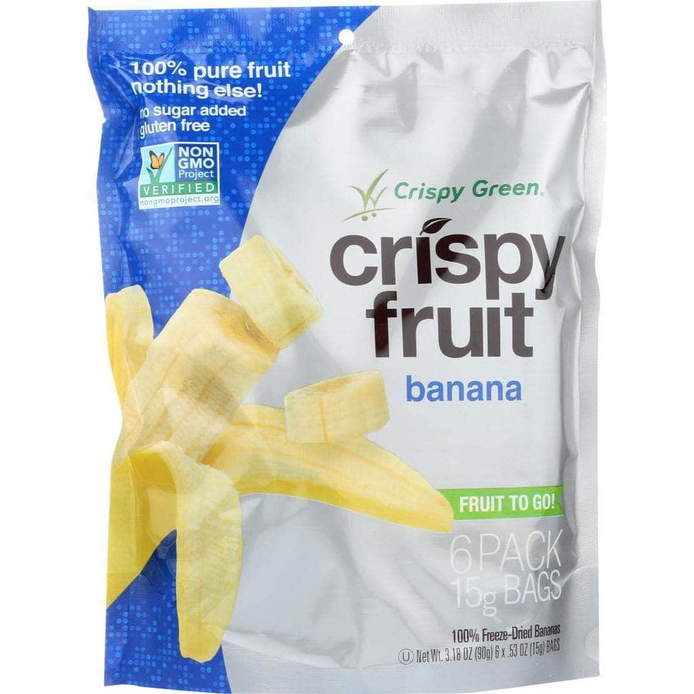 Crispy Green Crispy Green Crispy 6 Pack Banana, 3.18 oz