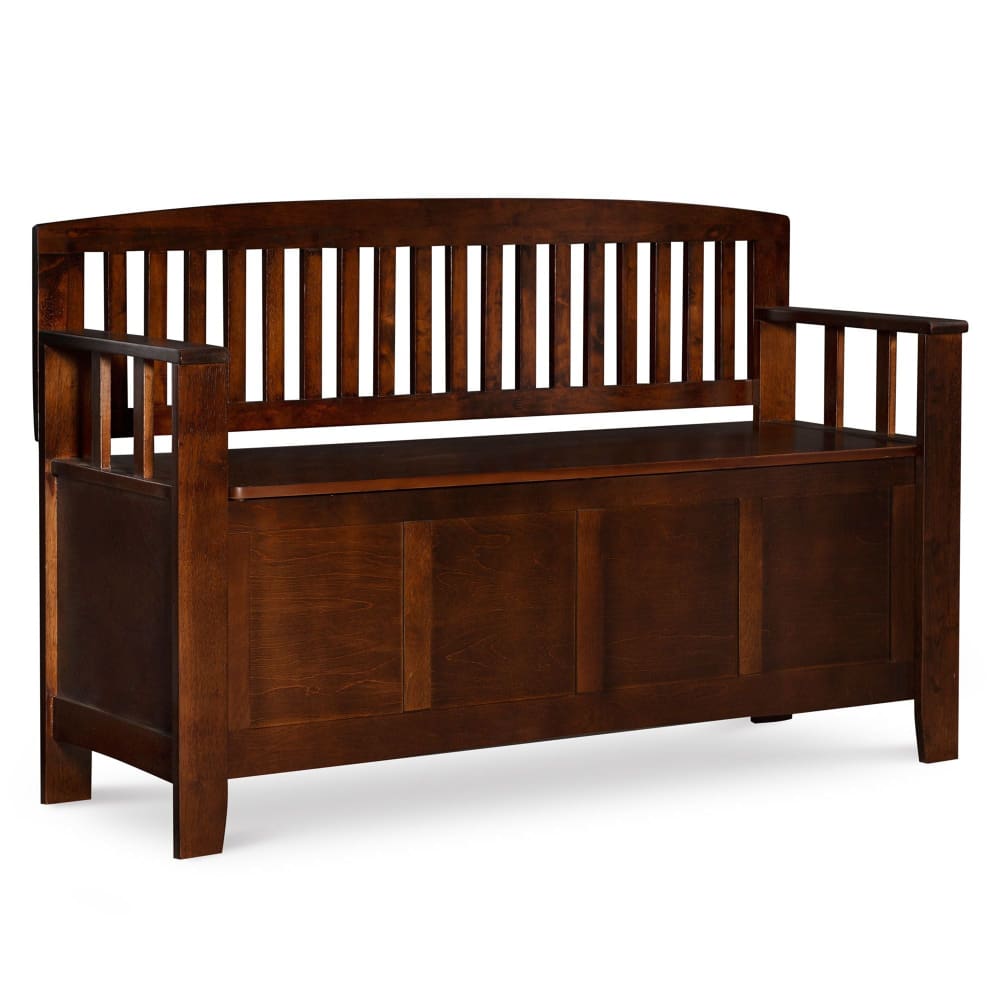 Crista Storage Bench - Walnut - Linon