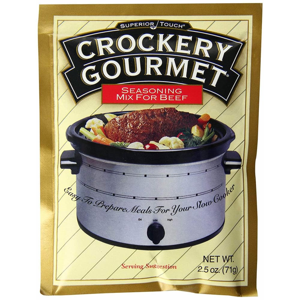 CROCKERY GOURMET Grocery > Cooking & Baking > Seasonings CROCKERY GOURMET: Seasoning Mix For Beef, 2.5 oz