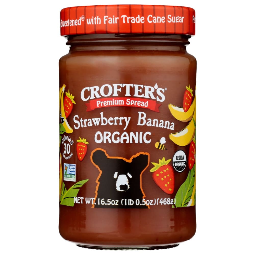 CROFTERS: Spread Strwbry Banana Org 16.5 OZ (Pack of 4) - CROFTERS