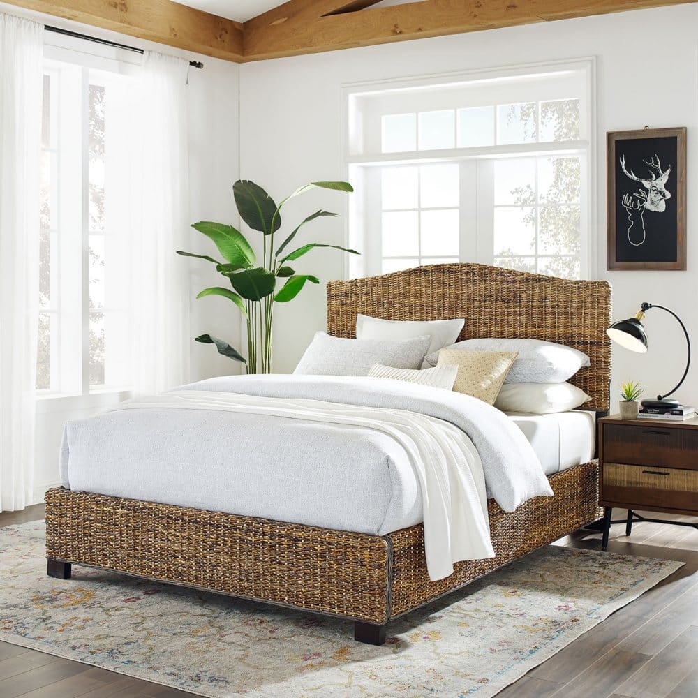 Crosley Furniture Natural Finish Serena Queen Bed - Beds & Wall Beds - Crosley
