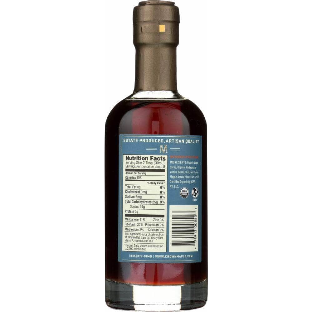 Crown Maple Crown Maple Madagascar Vanilla Maple Syrup, 8.5 fl. oz.