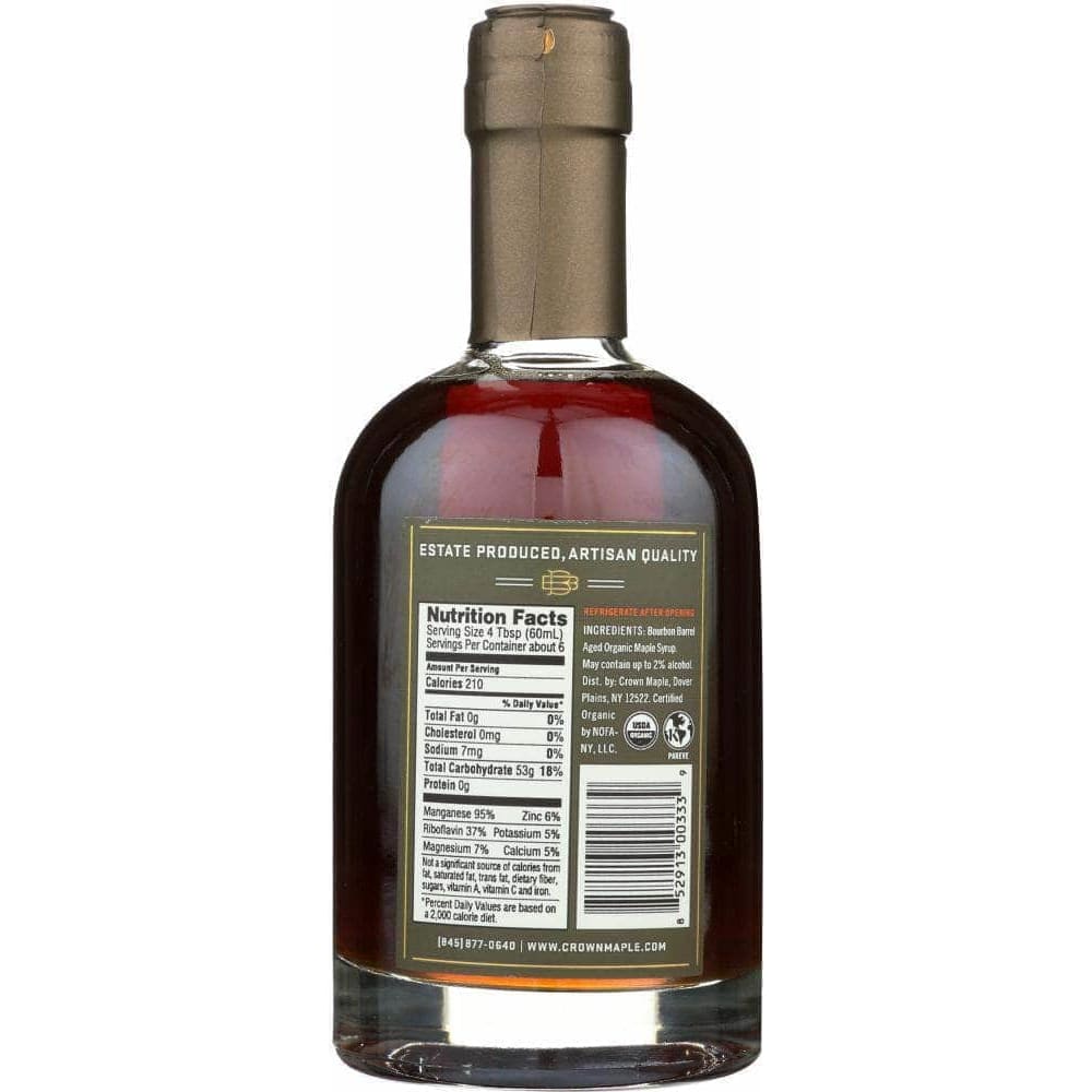 Crown Maple Crown Maple Syrup Bourbon Barrel Aged, 12.7 fl. oz.